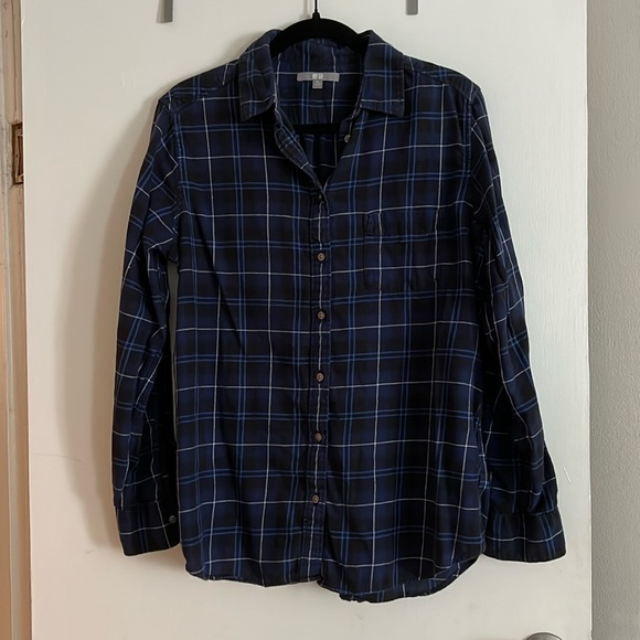 UNIQLO Blue Flannel Size XL - Picture 1 of 2
